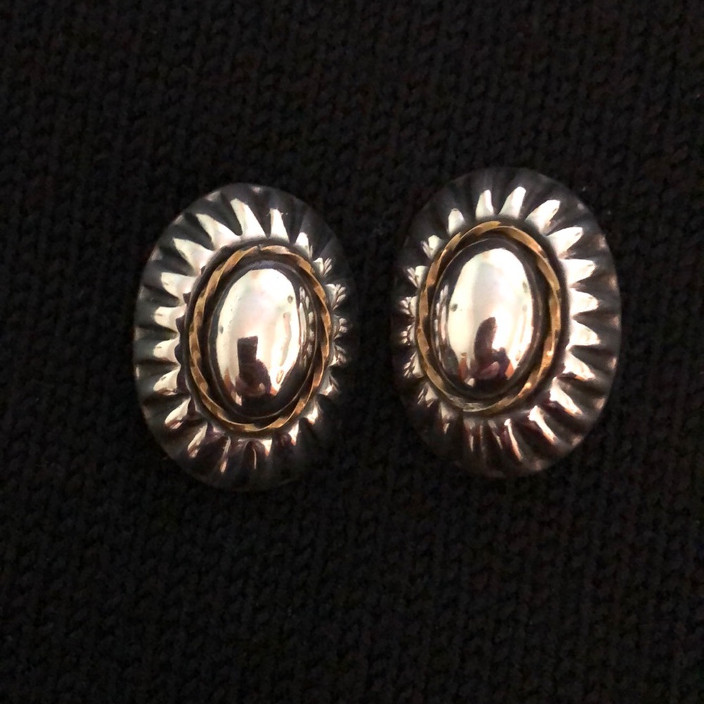 Silver earrings